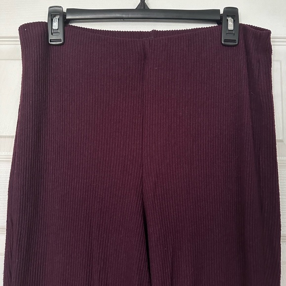 Express High-waisted Ribbed Flare Lounge-pants - Picture 4 of 4